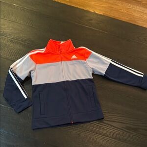 Adidas Navy and Gray Track Jacket
